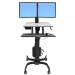Ergotron WorkFit C Dual Sit Stand Workstation
