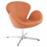 Modway Wing Leather Lounge Chair
