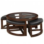 Round Coffee Table With Seats