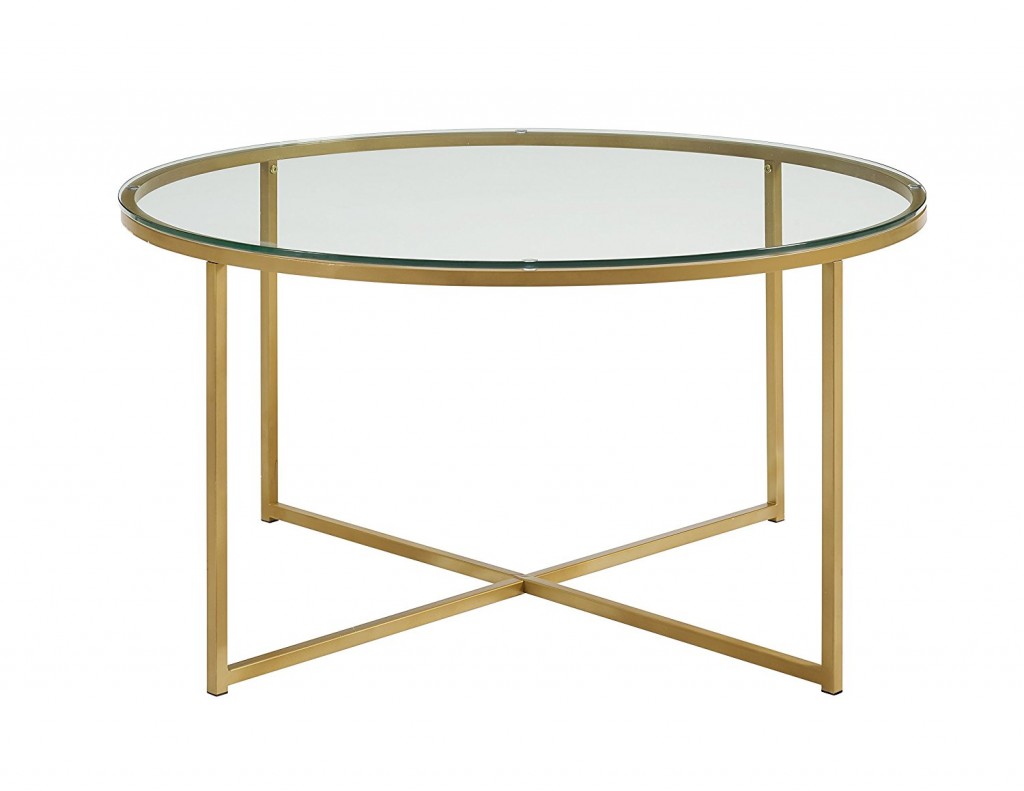 Round Glass Top Coffee Table