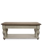 Coventry Two Tone Lift Top Rectangular Cocktail Table
