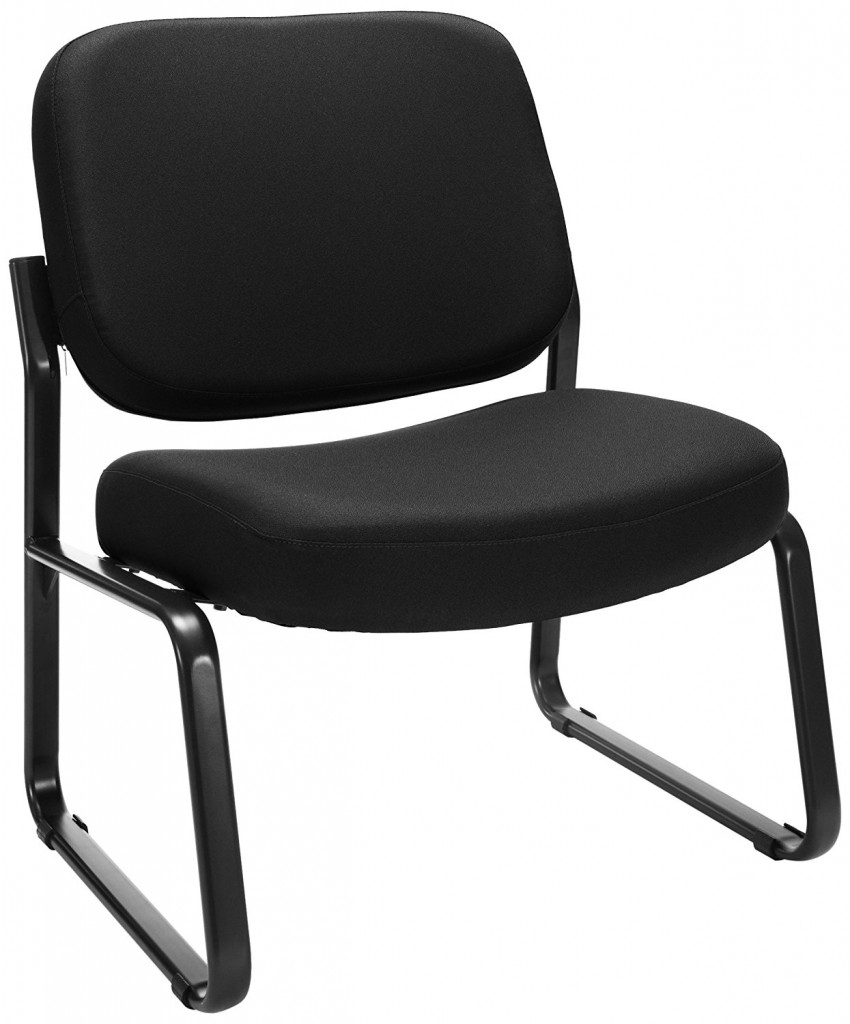 OFM Big And Tall Upholstered Armless Guest Reception Chair