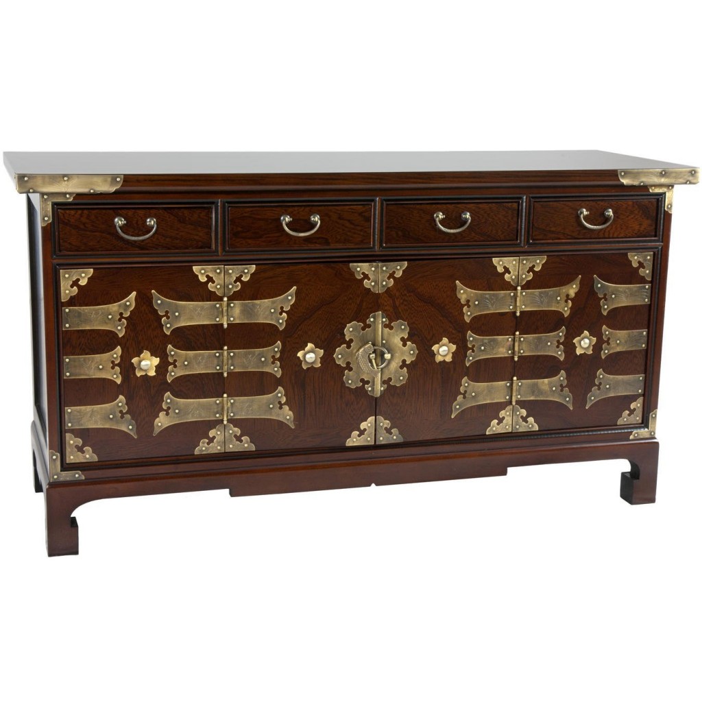 Oriental Furniture Korean Antique Style Coffee Table Low Chest