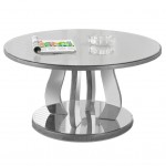 Round Silver Coffee Table