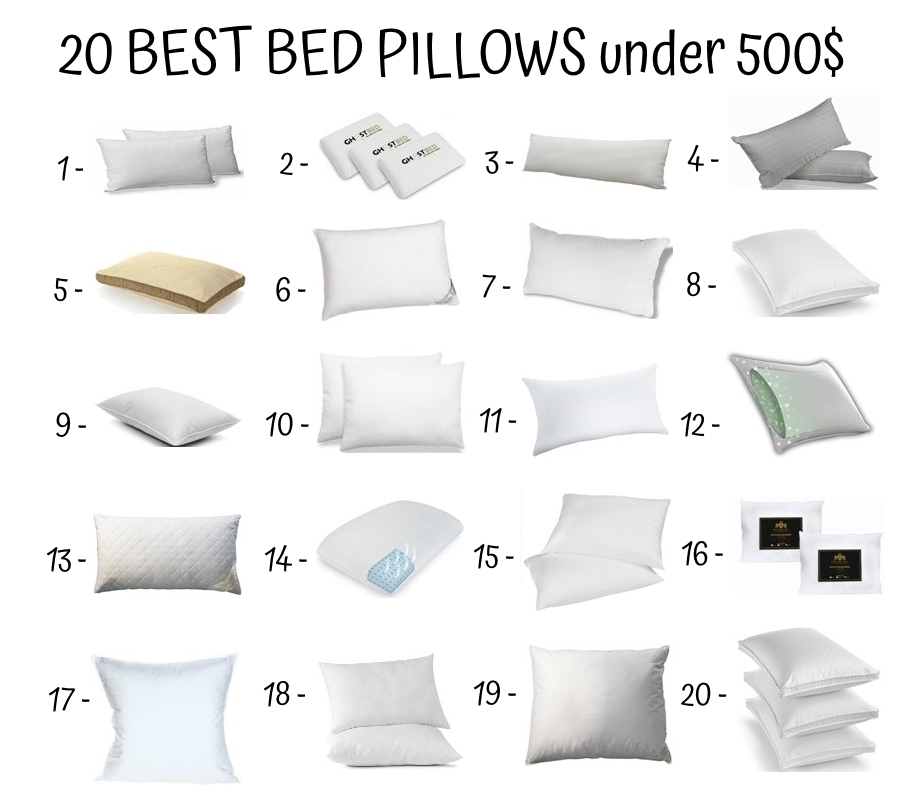20 Best Bed Pillows Under 500$