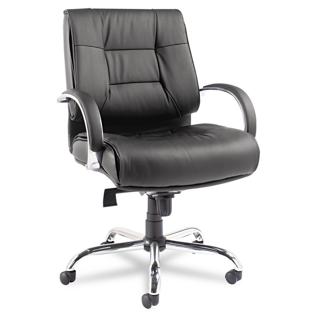 Alera ALERV45LS10C Ravino Big & Tall Series Mid Back Swivel Tilt Leather Chair