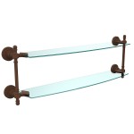 Allied Brass RD 3424 CA 24 X 5 Double Glass Shelf