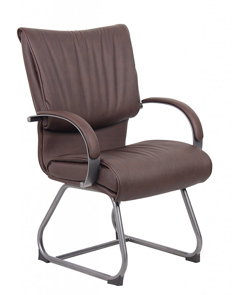 Boss Office Products B9709P BB LeatherPlus Guest Chair