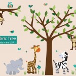 Fabric Safari Evergreen Jungle Tree Wall Decals