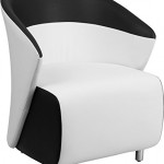Flash Furniture Melrose White Leather Lounge Chair