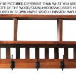 Mission Cubby Coat Rack Shelf Wall Mounted