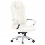 Modern Ergonomic Sterling Leather Executive Chair
