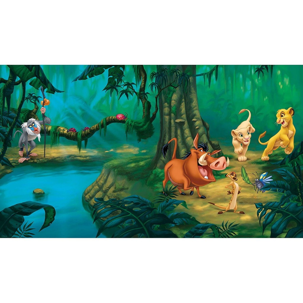 RoomMates JL1253M Disney Lion King Chair Rail Prepasted Mural