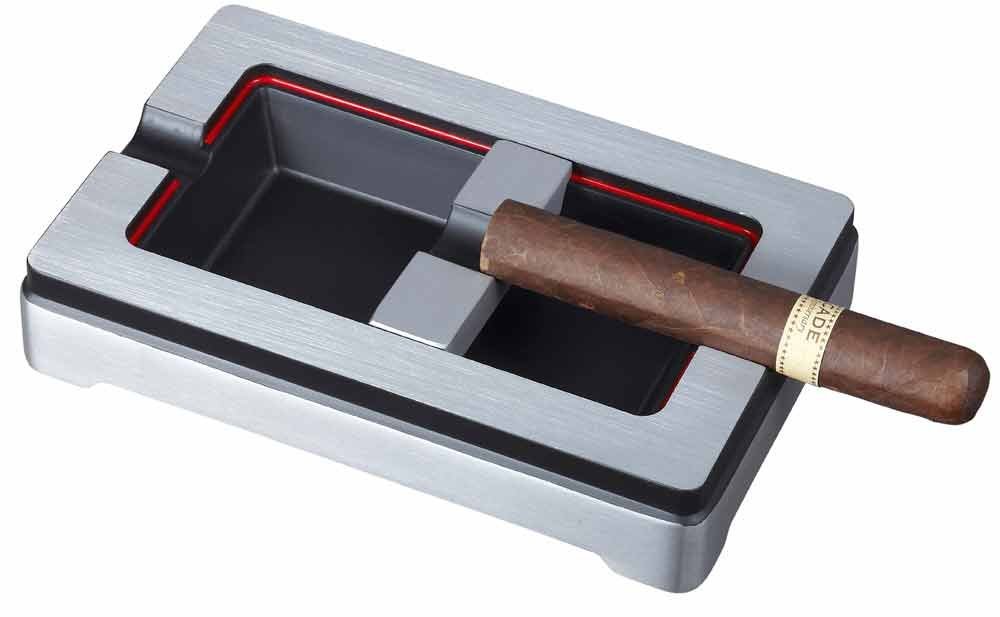 Visol Products VASH410 Noir En Rouge Metal Cigar Ashtray