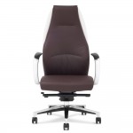 Wrigley Genuine Leather Aluminum Base High Back Executive Chair