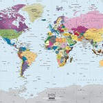 Academia Maps World Map Wall Mural