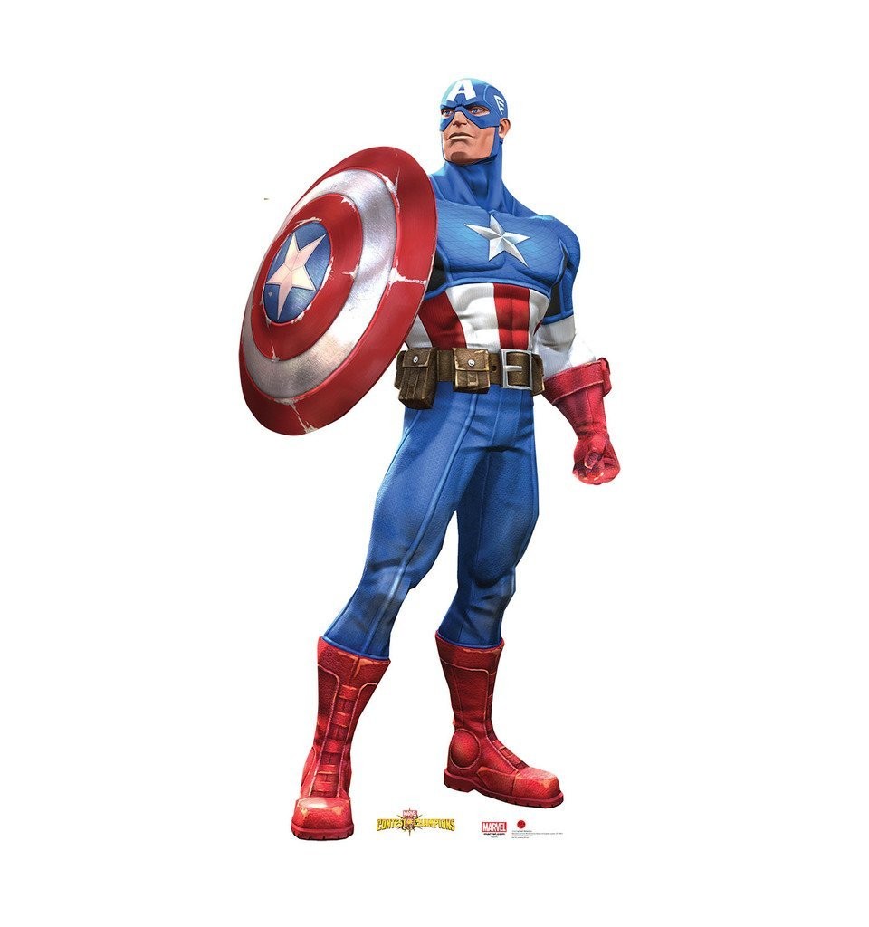 Captain America Marvel Contest Of Champions Advanced Graphics Life Size Cardboard Standup