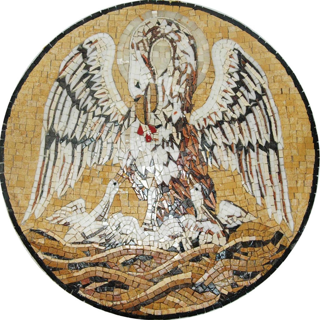 Pelikan Religious Medallion Symbol
