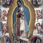 Virgin Of Guadalupe Pattern 1700 Year Tile Mural