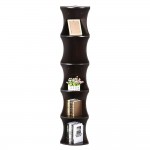 Yaheetech 5 Tier Brown Round Wall Corner Shelf